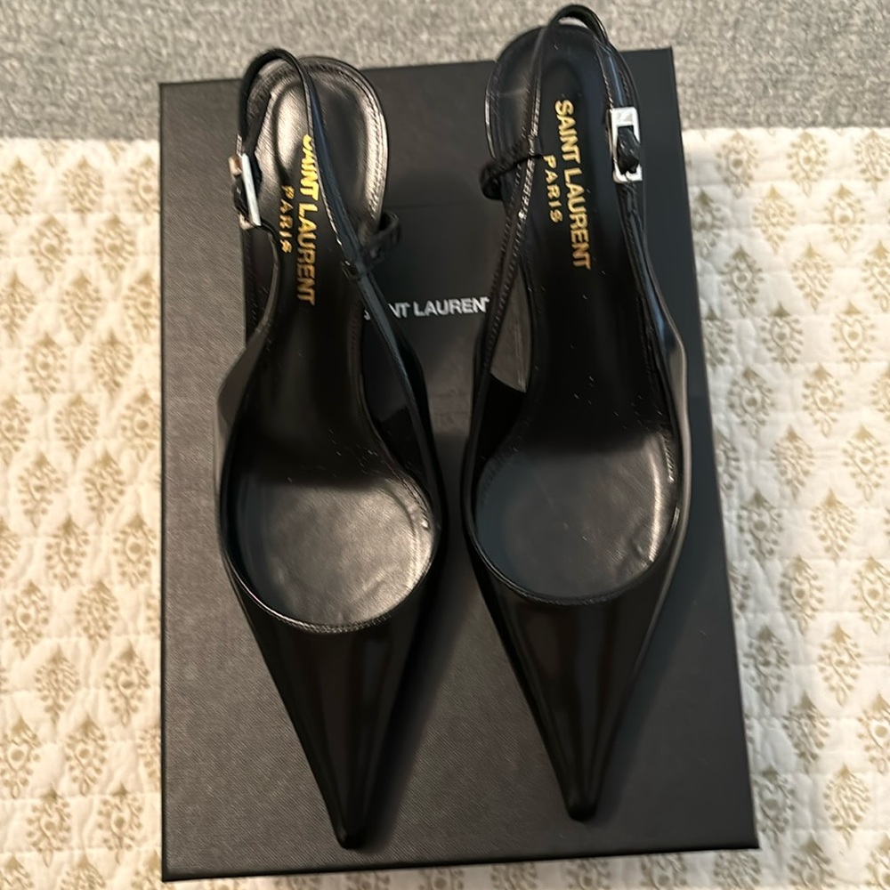 Saint Laurent Verdome 70 slingback pumps